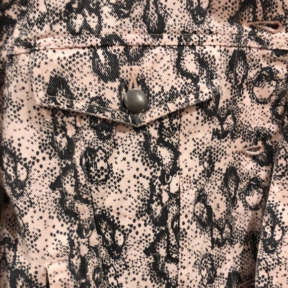 Pink and Grey Jean Jacket - Picture 4 of 6